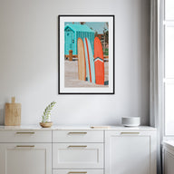 Surfboards Photo Color No 5 Poster