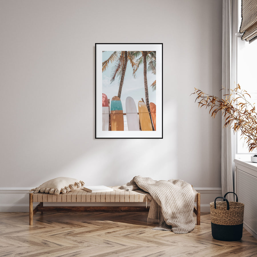 Surfboards Photo Color No 6 Poster