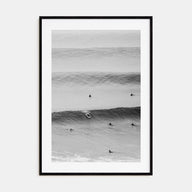 Surfer Photo B&W No 2 Poster