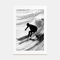 Surfer Photo B&W No 5 Poster