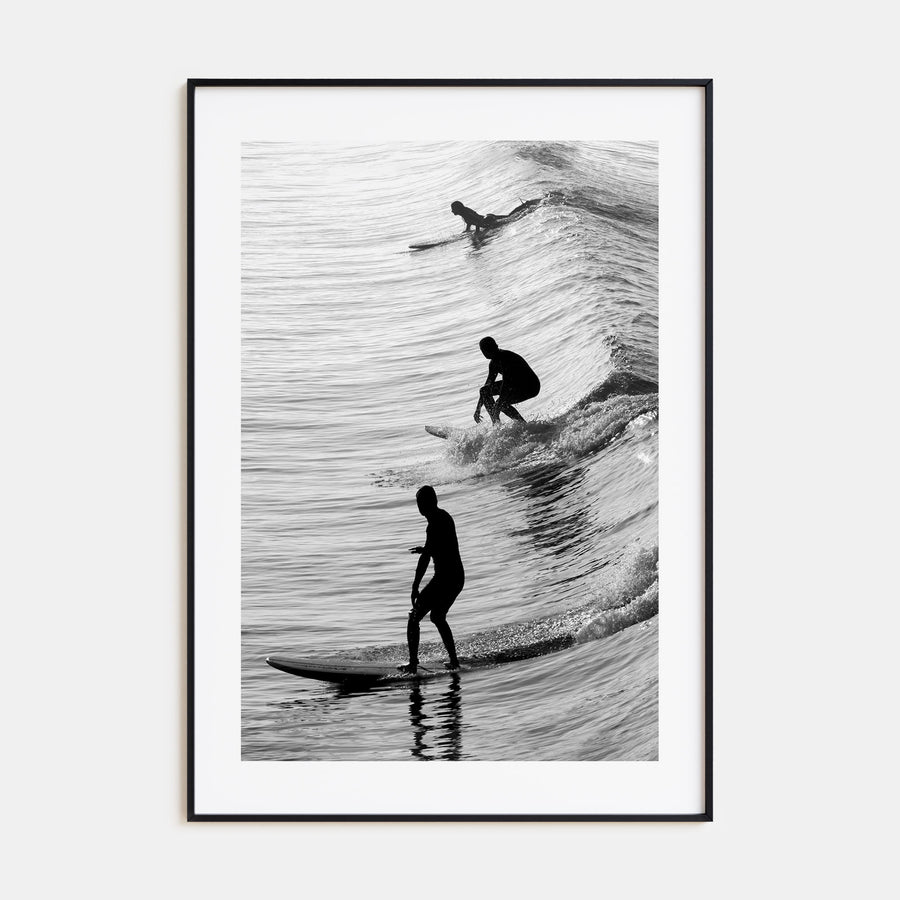 Surfing Photo B&W No 2 Poster