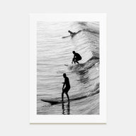 Surfing Photo B&W No 2 Poster