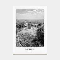 Surrey Portrait B&W Poster