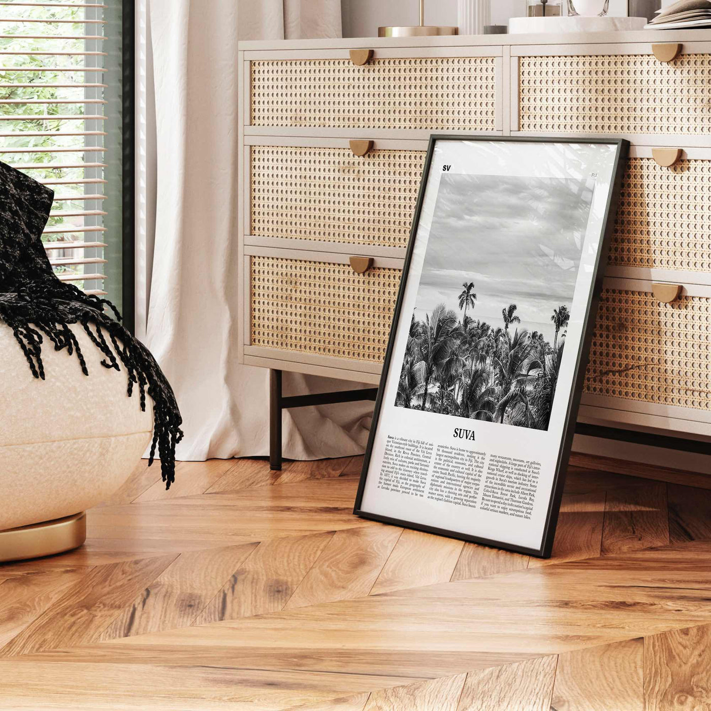 Suva Print Black and White, Suva Wall Art, Suva Poster, Suva Photo, Suva Wall Décor, Fiji, Viti Levu