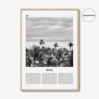 Suva Print Black and White, Suva Wall Art, Suva Poster, Suva Photo, Suva Wall Décor, Fiji, Viti Levu