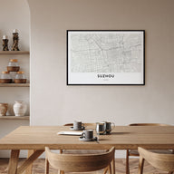 Suzhou Map Landscape Poster