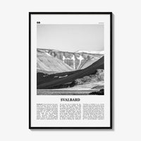 Svalbard Print Black and White, Svalbard Wall Art, Svalbard Poster, Svalbard Photo, Svalbard Wall Décor, Svalbard Map, Norway