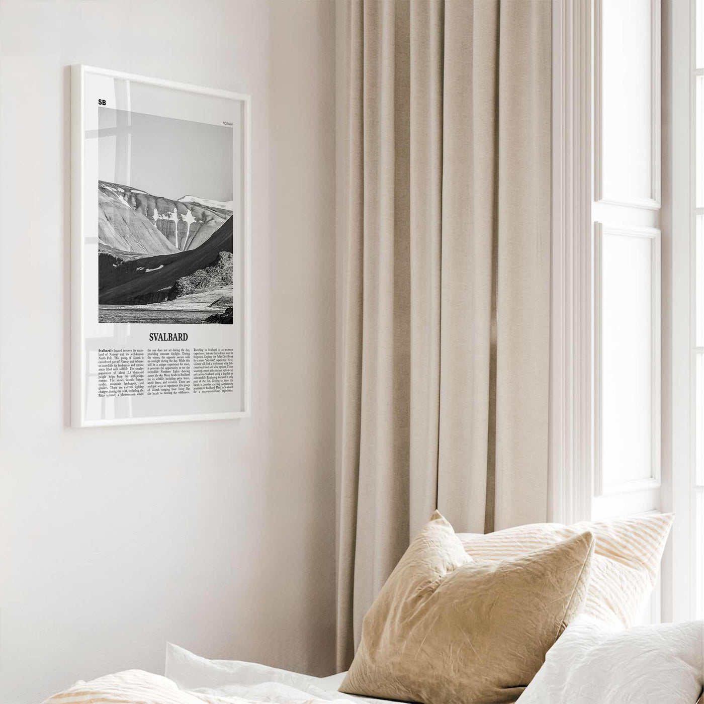 Svalbard Print Black and White, Svalbard Wall Art, Svalbard Poster, Svalbard Photo, Svalbard Wall Décor, Svalbard Map, Norway