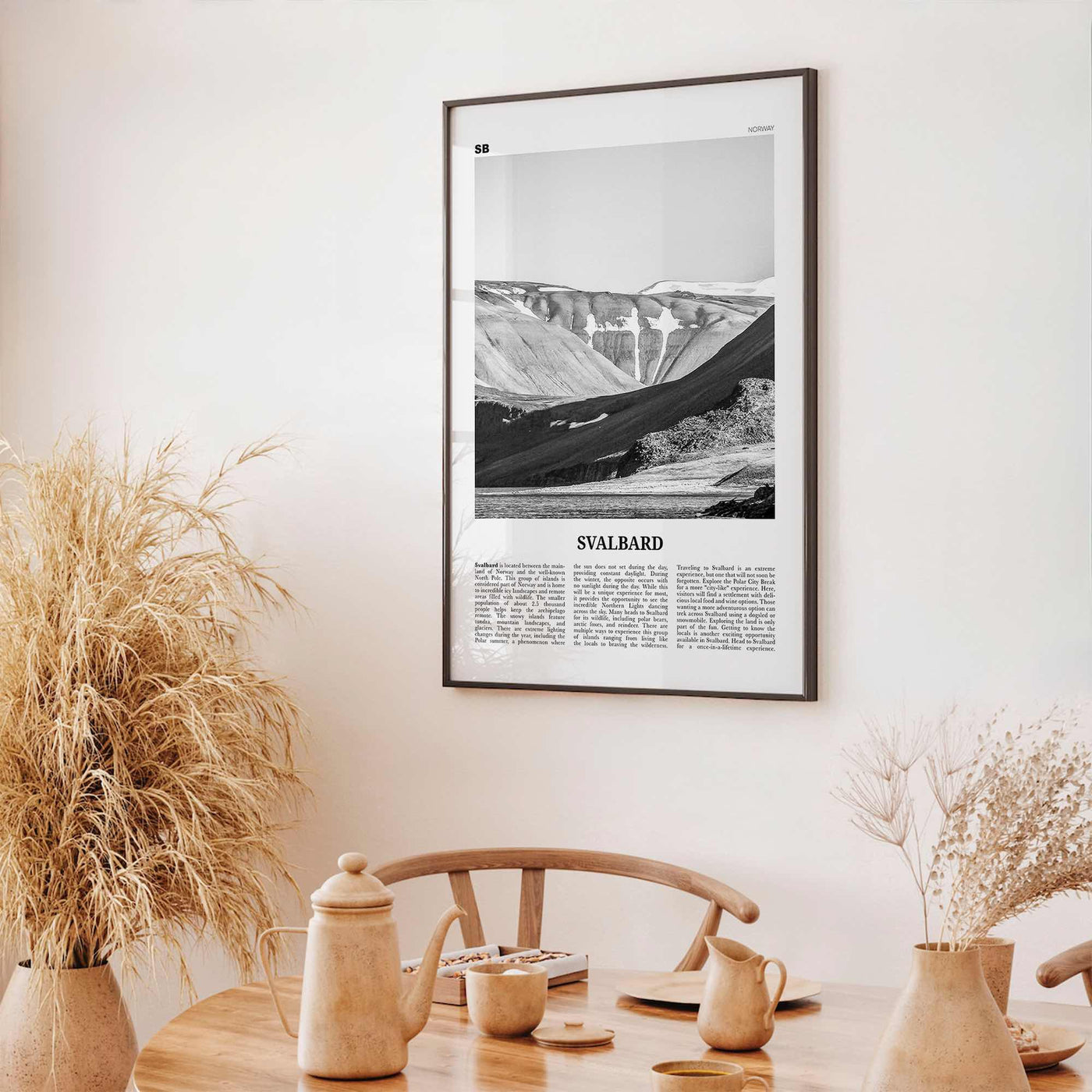 Svalbard Print Black and White, Svalbard Wall Art, Svalbard Poster, Svalbard Photo, Svalbard Wall Décor, Svalbard Map, Norway