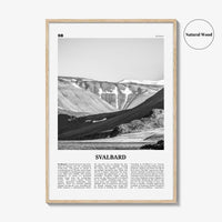 Svalbard Print Black and White, Svalbard Wall Art, Svalbard Poster, Svalbard Photo, Svalbard Wall Décor, Svalbard Map, Norway