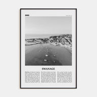 Swanage Travel B&W Poster