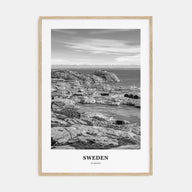 Sweden Portrait B&W Poster