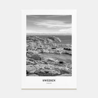 Sweden Portrait B&W Poster