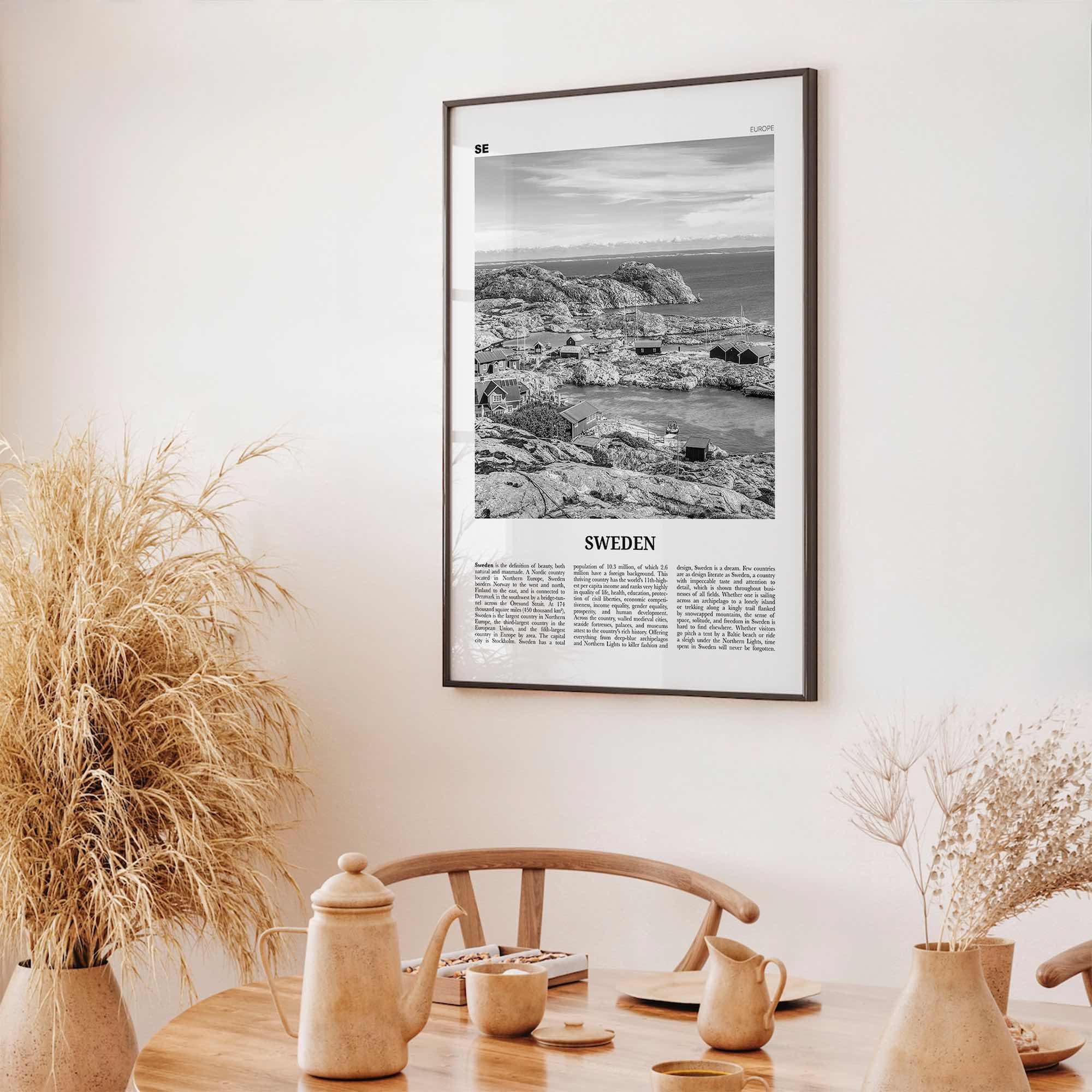 Sweden Print Black and White, Sweden Wall Art, Sweden Poster, Sweden Photo, Sweden Wall Decor, Sverige, Swedish, Stockholm, Europe