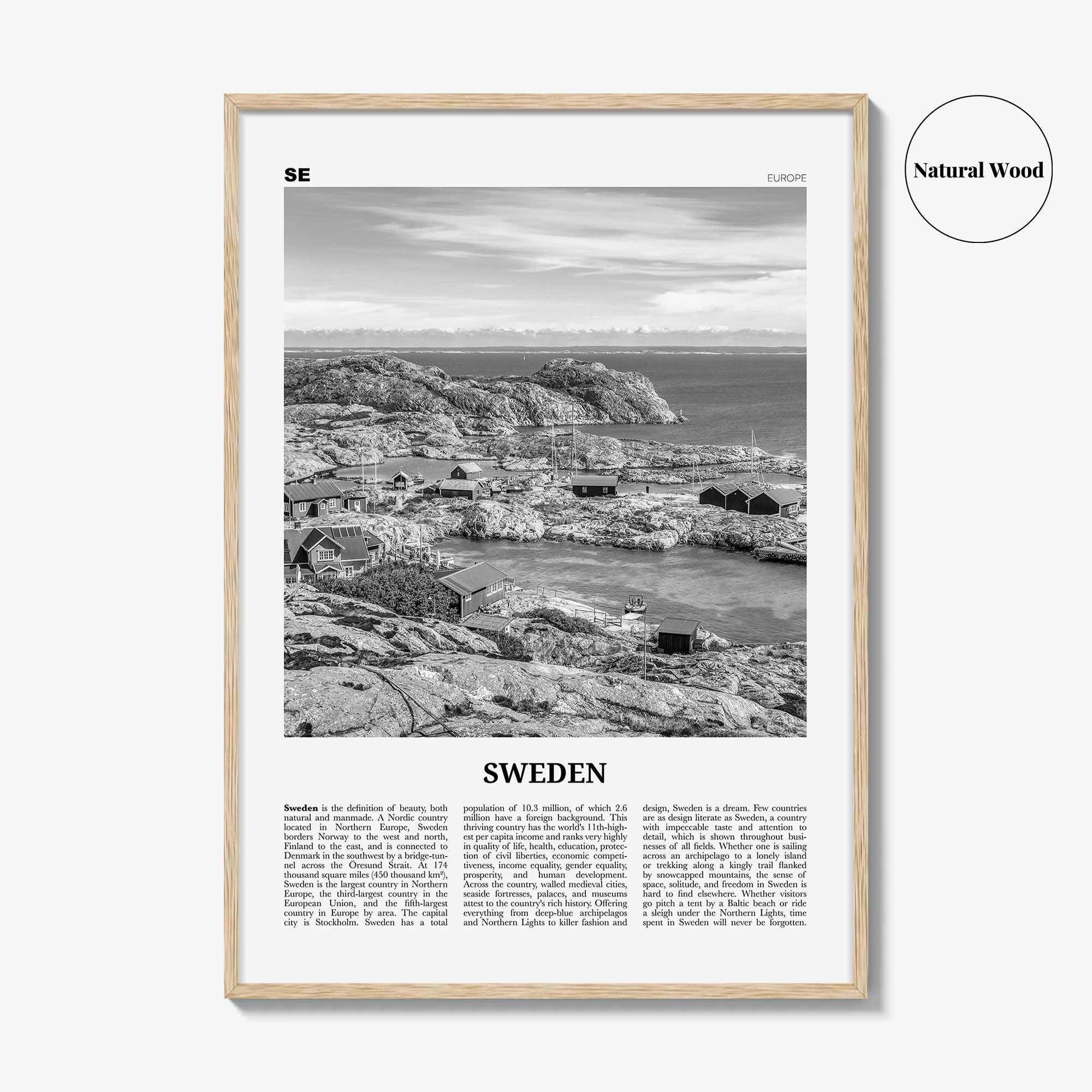 Sweden Print Black and White, Sweden Wall Art, Sweden Poster, Sweden Photo, Sweden Wall Decor, Sverige, Swedish, Stockholm, Europe