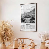 Swiss Alps Print Black and White, Swiss Alps Wall Art, Swiss Alps Poster, Swiss Alps Photo, Swiss Alps Wall Décor, Switzerland