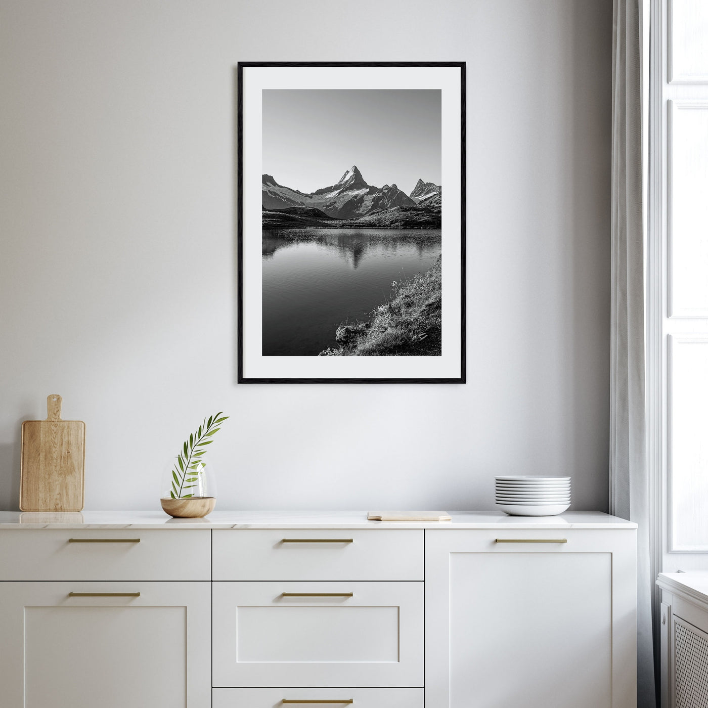Switzerland Photo B&W Poster