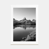 Switzerland Photo B&W Poster