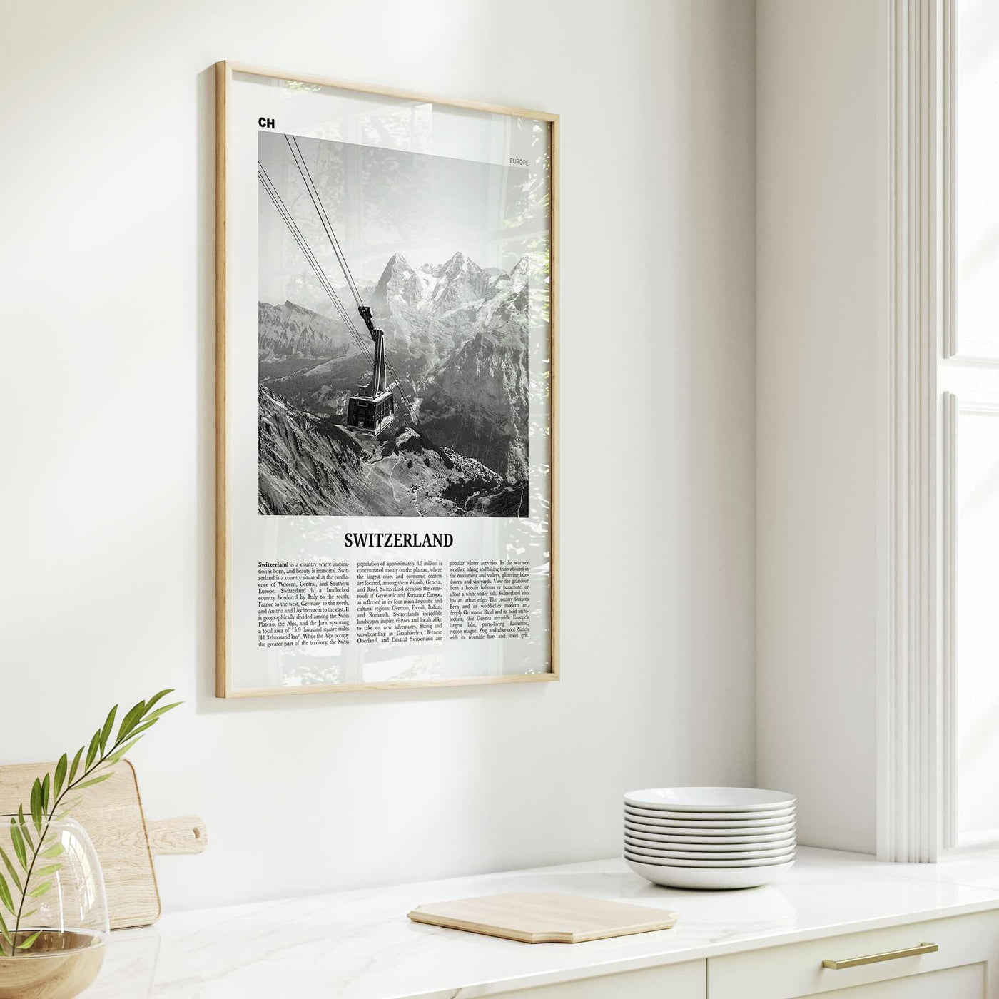 Switzerland Print Black and White, Switzerland Wall Art, Switzerland Poster, Switzerland, Swiss, Schweizerische, Suisse, Schweiz, Europe