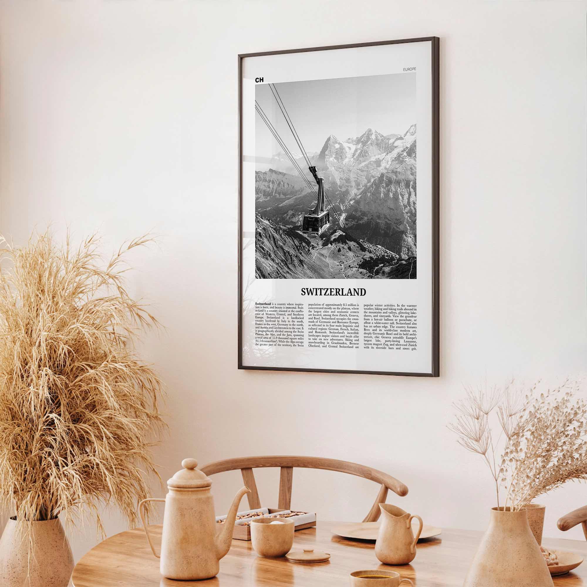 Switzerland Print Black and White, Switzerland Wall Art, Switzerland Poster, Switzerland, Swiss, Schweizerische, Suisse, Schweiz, Europe