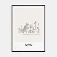 Sydney Drawn No 1 Poster