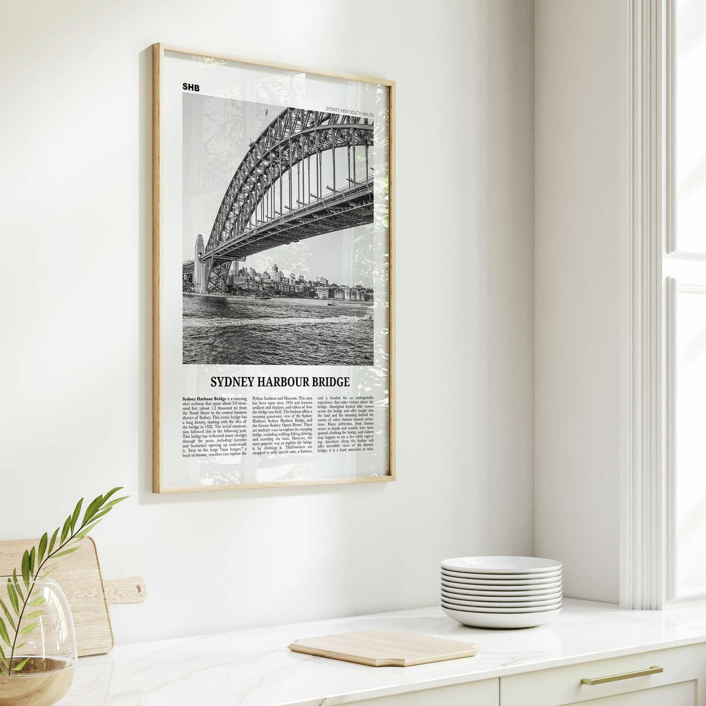 Sydney Harbour Bridge Print Black and White, Sydney Harbour Bridge Wall Art, Sydney Harbour Bridge Poster, Sydney Harbour Bridge Photo