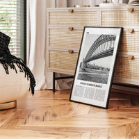 Sydney Harbour Bridge Print Black and White, Sydney Harbour Bridge Wall Art, Sydney Harbour Bridge Poster, Sydney Harbour Bridge Photo
