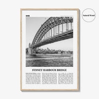 Sydney Harbour Bridge Print Black and White, Sydney Harbour Bridge Wall Art, Sydney Harbour Bridge Poster, Sydney Harbour Bridge Photo