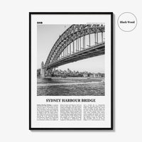Sydney Harbour Bridge Print Black and White, Sydney Harbour Bridge Wall Art, Sydney Harbour Bridge Poster, Sydney Harbour Bridge Photo