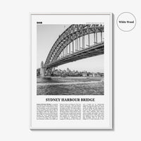 Sydney Harbour Bridge Print Black and White, Sydney Harbour Bridge Wall Art, Sydney Harbour Bridge Poster, Sydney Harbour Bridge Photo