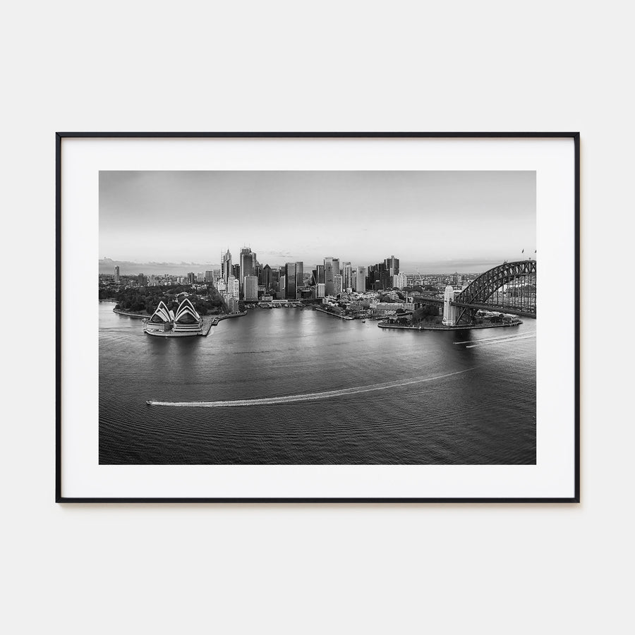 Sydney Landscape B&W No 1 Poster