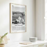 Sydney Opera House Print Black and White, Sydney Opera House Wall Art, Sydney Opera House Poster, Sydney Opera House Photo, Australia
