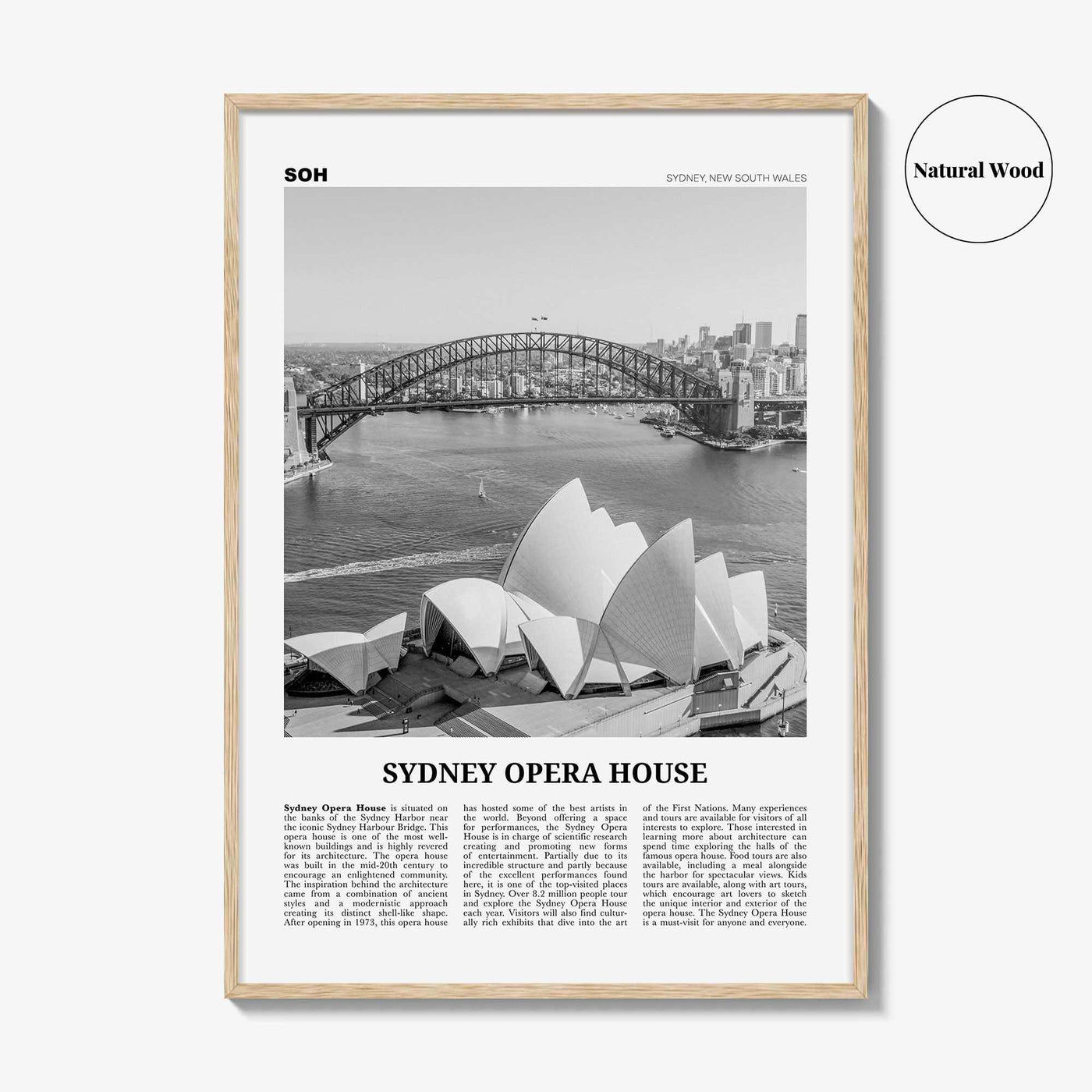 Sydney Opera House Print Black and White, Sydney Opera House Wall Art, Sydney Opera House Poster, Sydney Opera House Photo, Australia