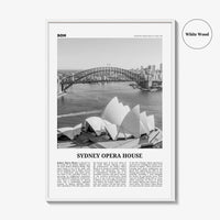 Sydney Opera House Print Black and White, Sydney Opera House Wall Art, Sydney Opera House Poster, Sydney Opera House Photo, Australia