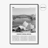 Sydney Opera House Print Black and White, Sydney Opera House Wall Art, Sydney Opera House Poster, Sydney Opera House Photo, Australia