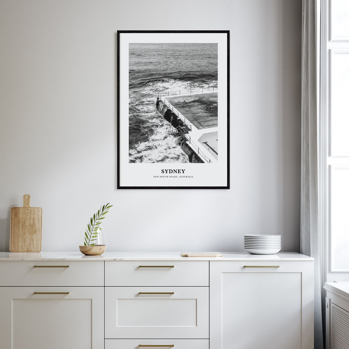 Sydney Portrait B&W No 2 Poster