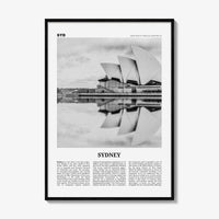 Sydney Print Black and White No 1, Sydney Wall Art, Sydney Poster, Sydney Photo, Travel Print, New South Wales, Australia, Oceania