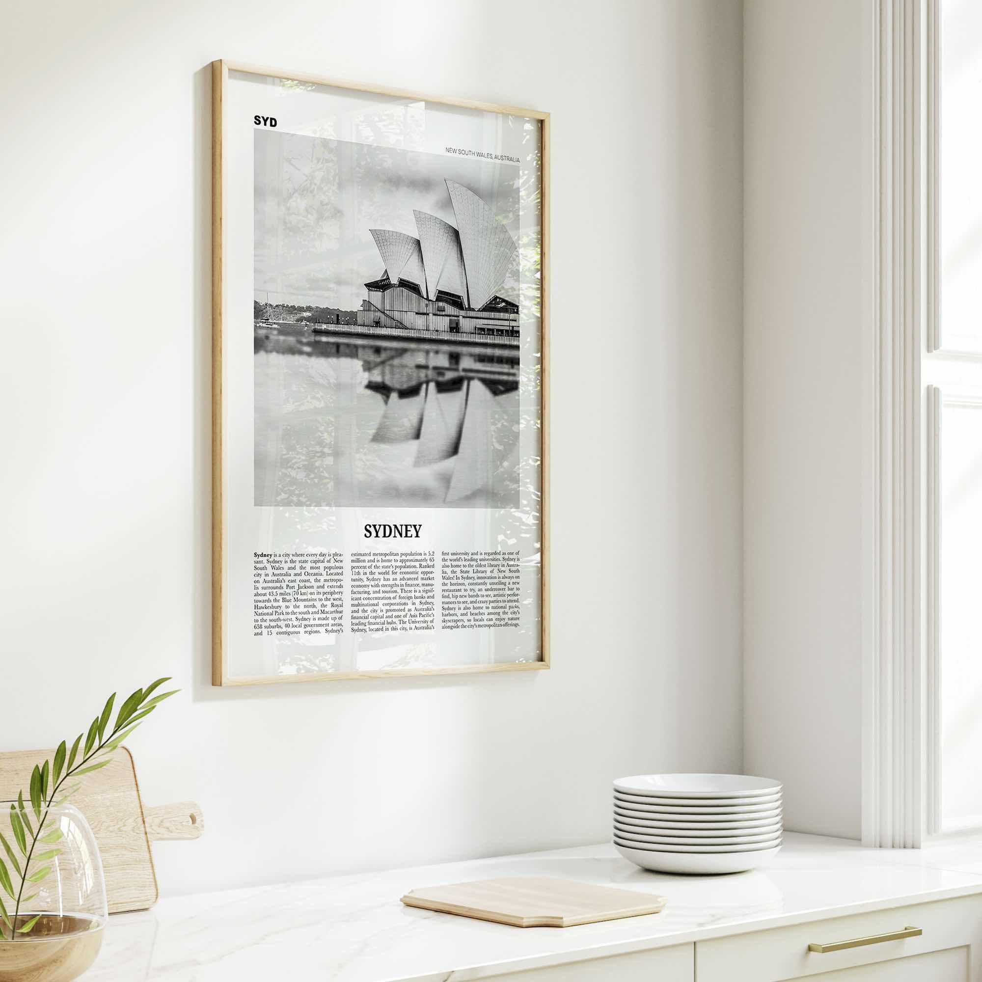 Sydney Print Black and White No 1, Sydney Wall Art, Sydney Poster, Sydney Photo, Travel Print, New South Wales, Australia, Oceania