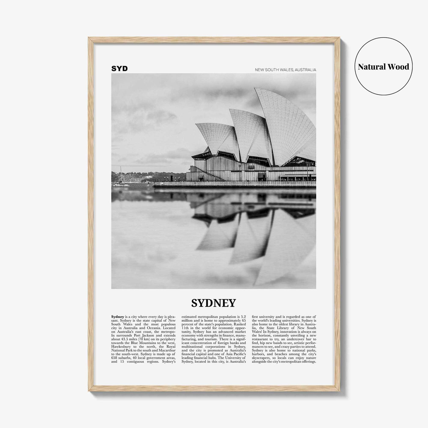 Sydney Print Black and White No 1, Sydney Wall Art, Sydney Poster, Sydney Photo, Travel Print, New South Wales, Australia, Oceania