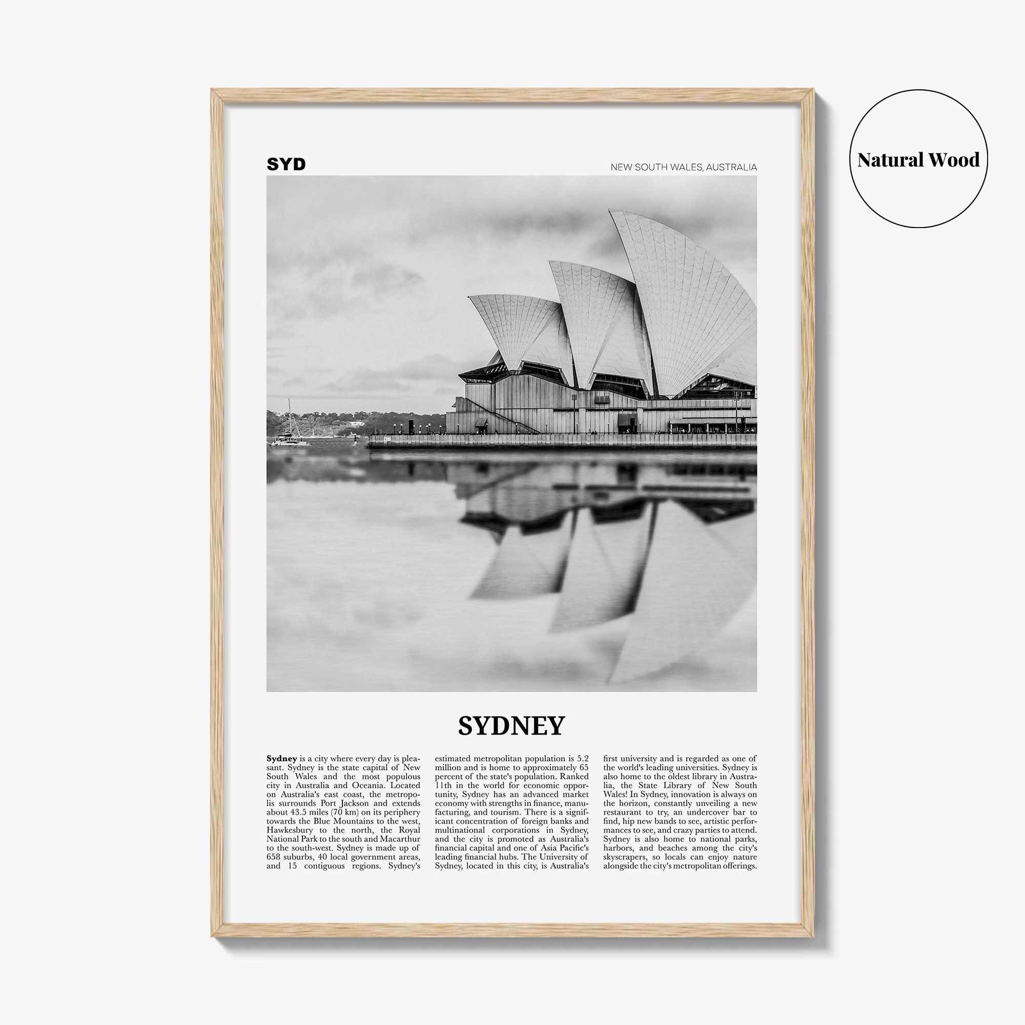 Sydney Print Black and White No 1, Sydney Wall Art, Sydney Poster, Sydney Photo, Travel Print, New South Wales, Australia, Oceania