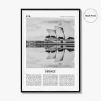 Sydney Print Black and White No 1, Sydney Wall Art, Sydney Poster, Sydney Photo, Travel Print, New South Wales, Australia, Oceania