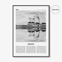 Sydney Print Black and White No 1, Sydney Wall Art, Sydney Poster, Sydney Photo, Travel Print, New South Wales, Australia, Oceania