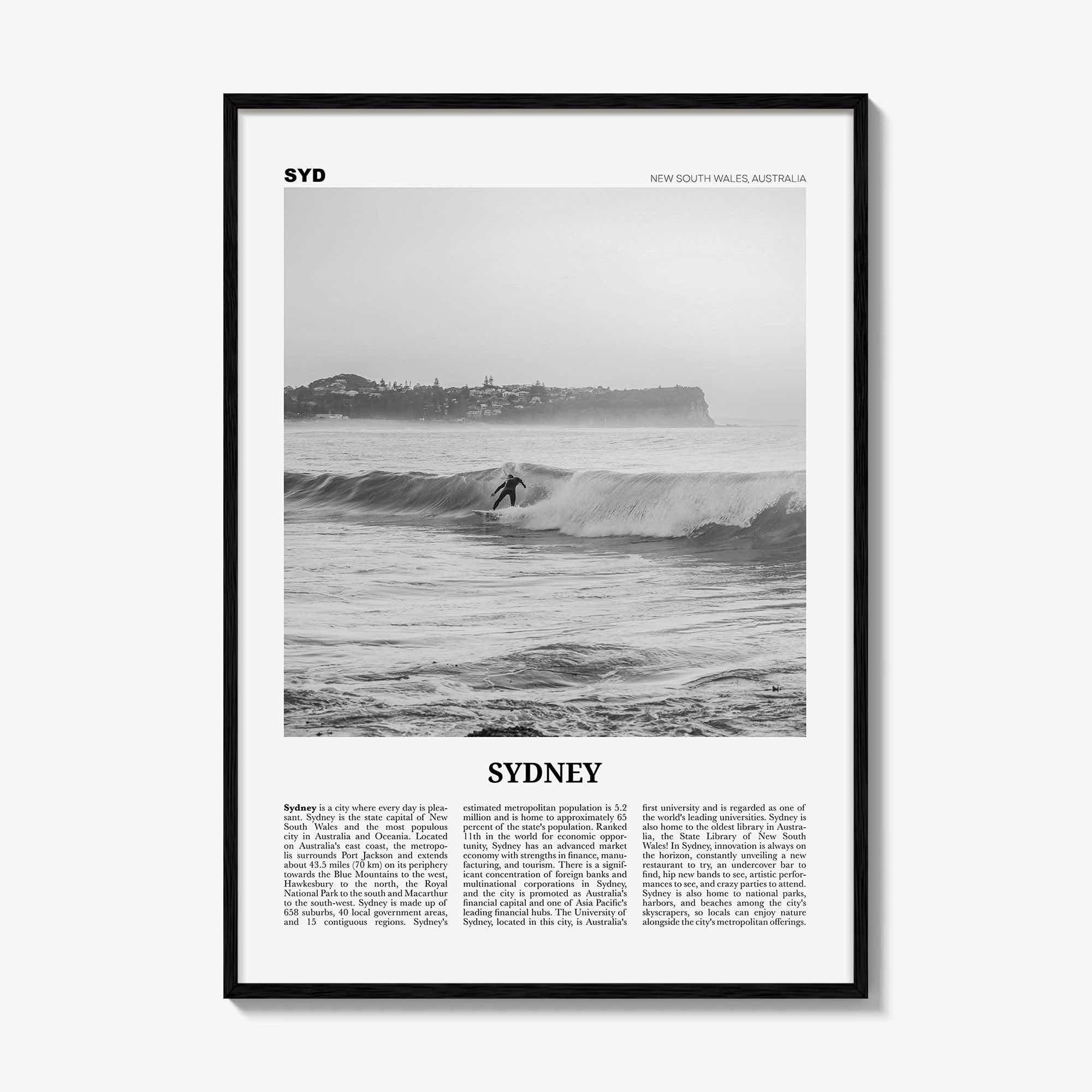 Sydney Print Black and White No 2, Sydney Wall Art, Sydney Poster, Sydney Photo, Travel Print, New South Wales, Australia, Oceania