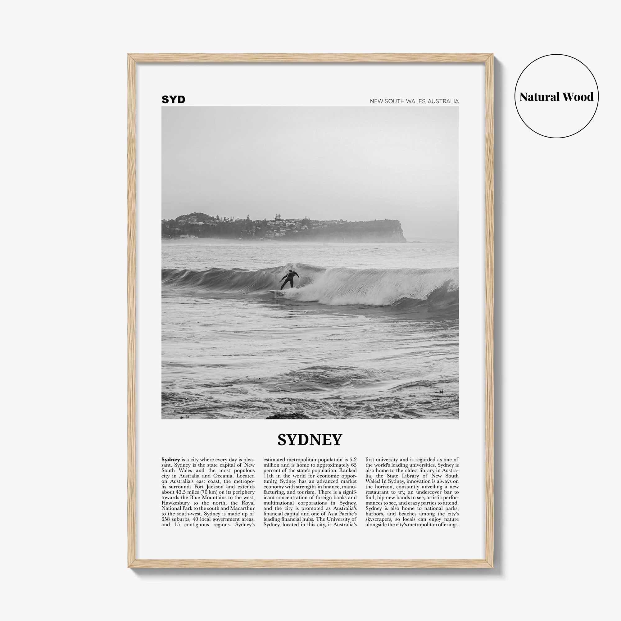 Sydney Print Black and White No 2, Sydney Wall Art, Sydney Poster, Sydney Photo, Travel Print, New South Wales, Australia, Oceania