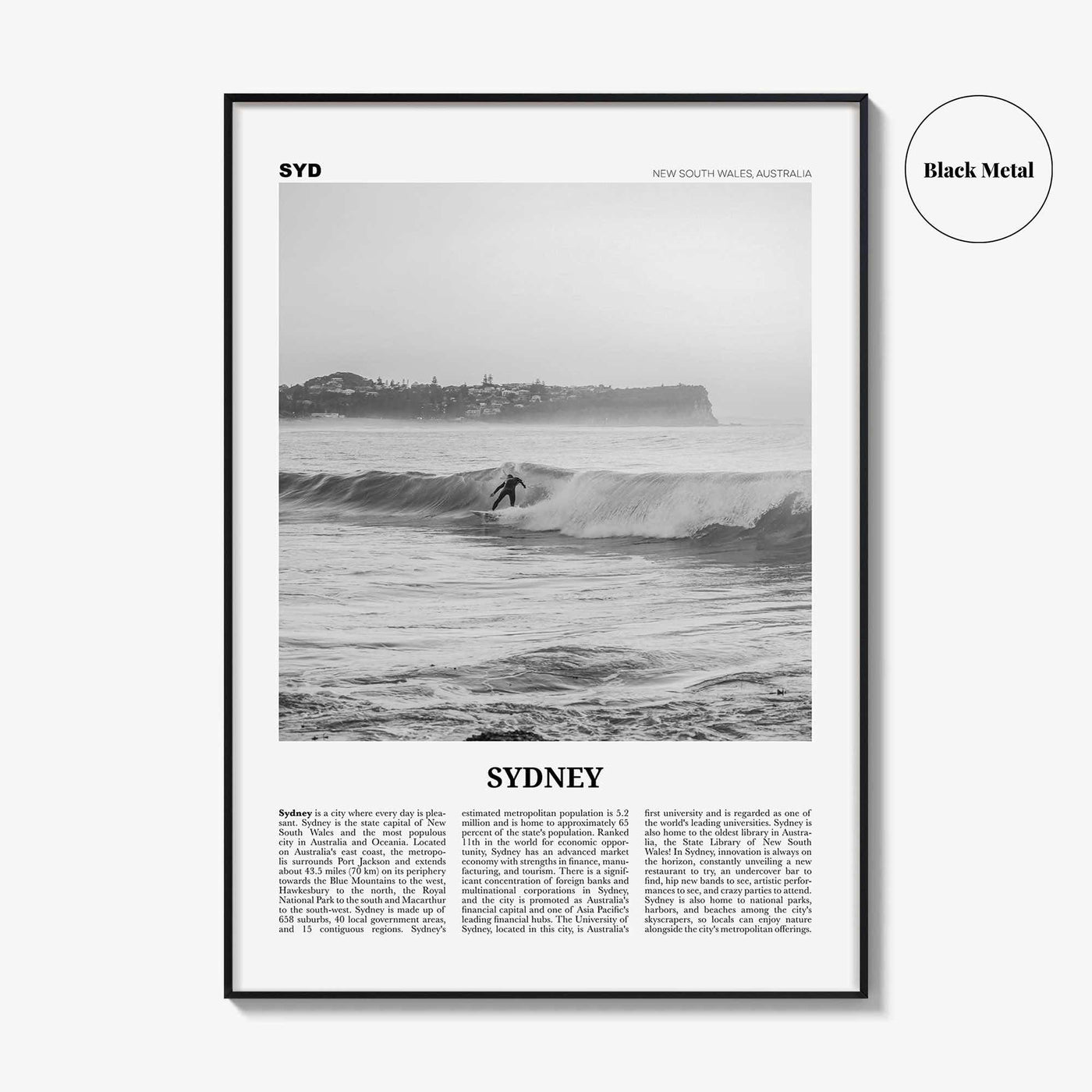 Sydney Print Black and White No 2, Sydney Wall Art, Sydney Poster, Sydney Photo, Travel Print, New South Wales, Australia, Oceania