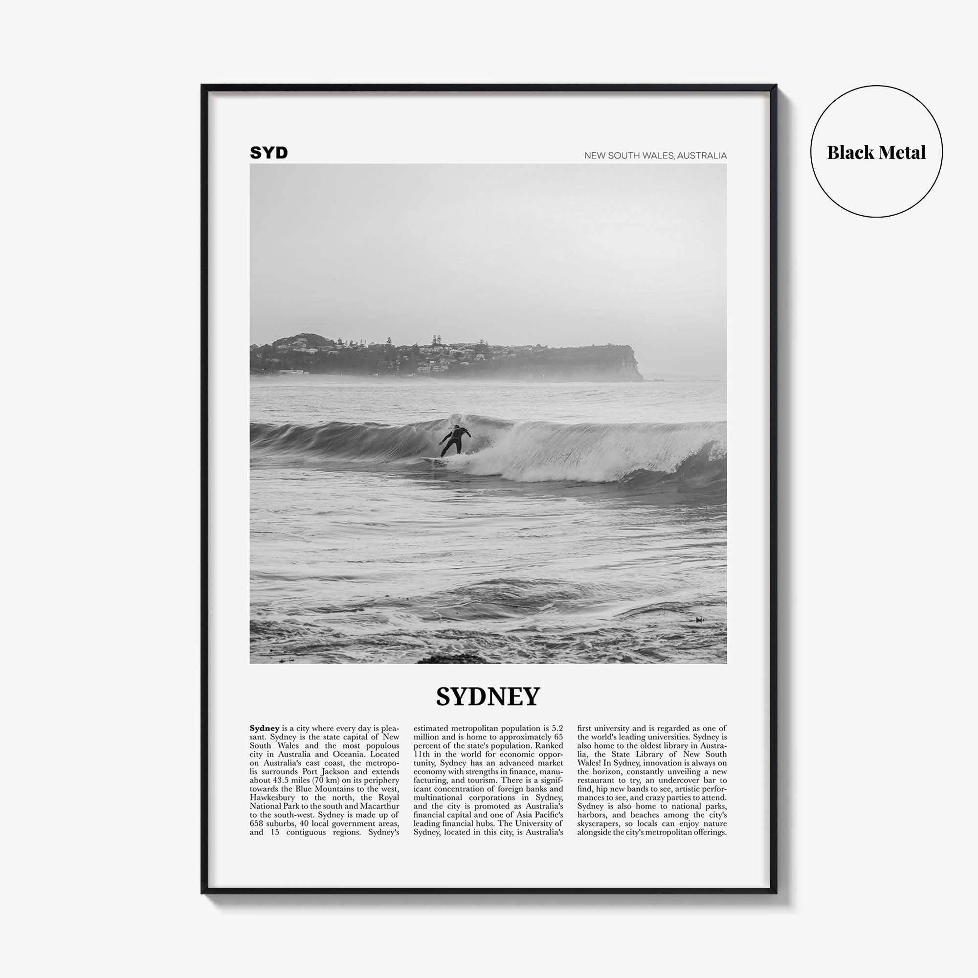 Sydney Print Black and White No 2, Sydney Wall Art, Sydney Poster, Sydney Photo, Travel Print, New South Wales, Australia, Oceania