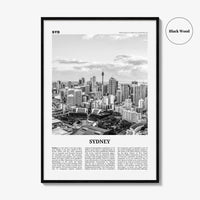 Sydney Print Black and White No 3, Sydney Wall Art, Sydney Poster, Sydney Photo, Travel Print, New South Wales, Australia, Oceania