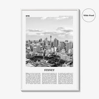 Sydney Print Black and White No 3, Sydney Wall Art, Sydney Poster, Sydney Photo, Travel Print, New South Wales, Australia, Oceania