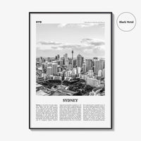 Sydney Print Black and White No 3, Sydney Wall Art, Sydney Poster, Sydney Photo, Travel Print, New South Wales, Australia, Oceania