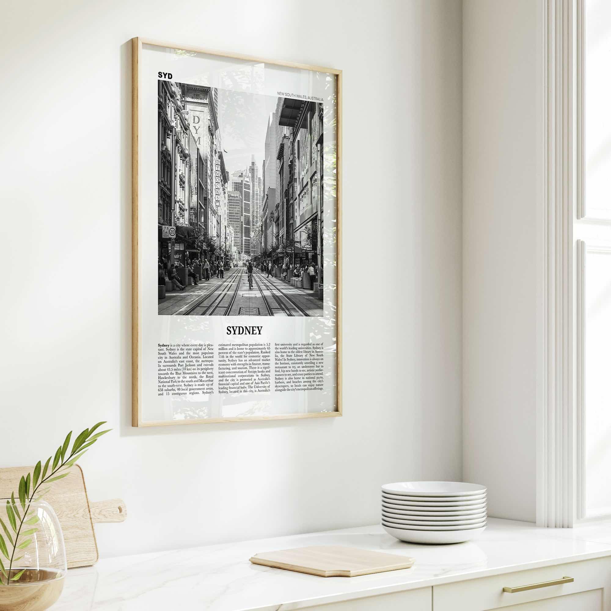 Sydney Print Black and White No 5, Sydney Wall Art, Sydney Poster, Sydney Photo, Travel Print, New South Wales, Australia, Oceania